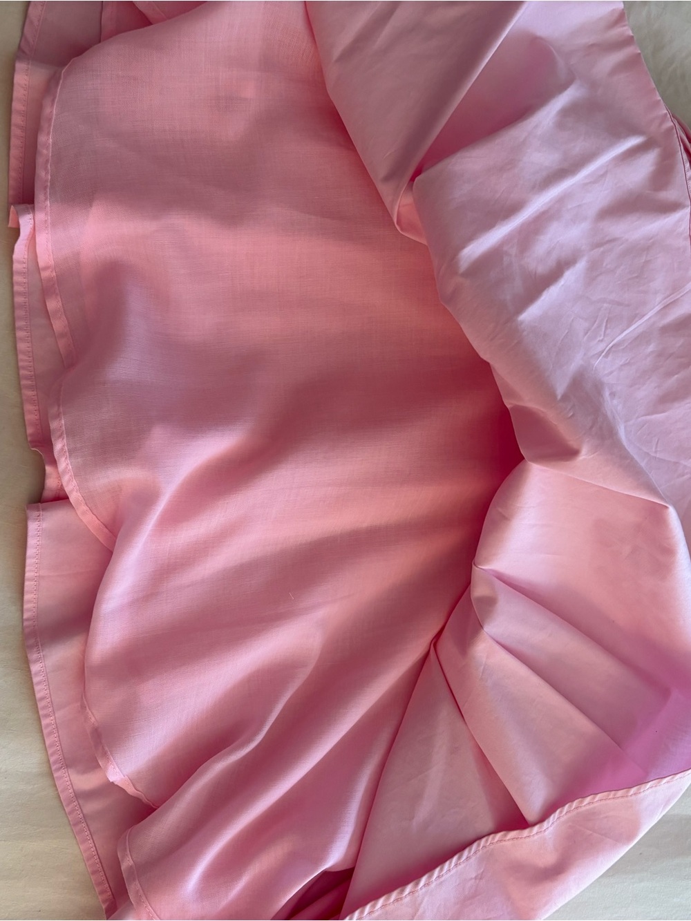 ZARA Light Pink Sleeveless Gathered Waist Dress - Picture 2 of 5